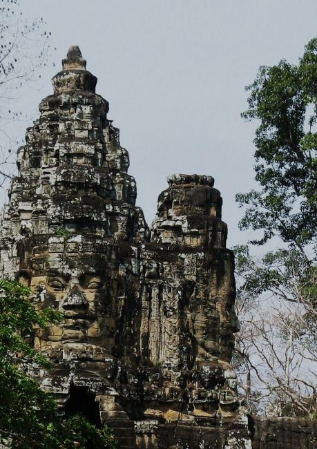 Zdjęcia: Angkor Wat, Siem Reap, Fragment bramy Świętego Miasta, KAMBODżA Zdjęcia: Angkor Wat, Siem Reap, Fragment bramy Świętego Miasta, KAMBODżA