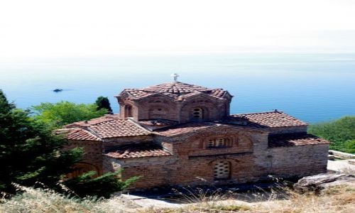 Zdj�cie MACEDONIA / Ochryd / Ochryd / cerkiew �w. Jovana Kaneo z XIV w.