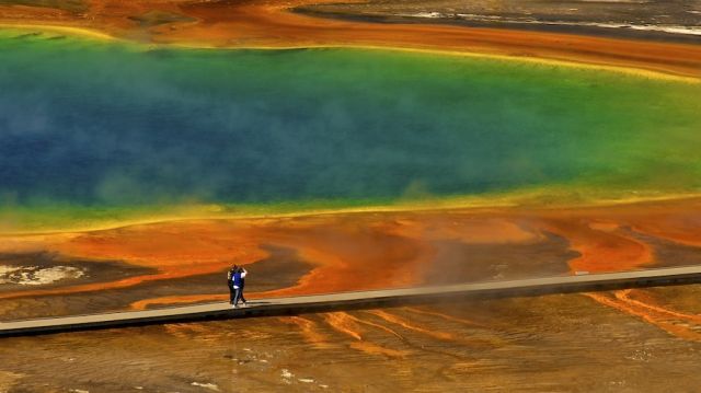 Zdj�cia: Lower Geyser Basin, Wyoming , Yellowstone N.P., Spacerkiem po wulkanie, USA