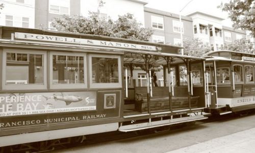 USA / California / San Francisco / Powell and Mason Tram