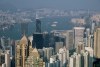 Widok z Hongkong Island na Kowloon, Hong Kong