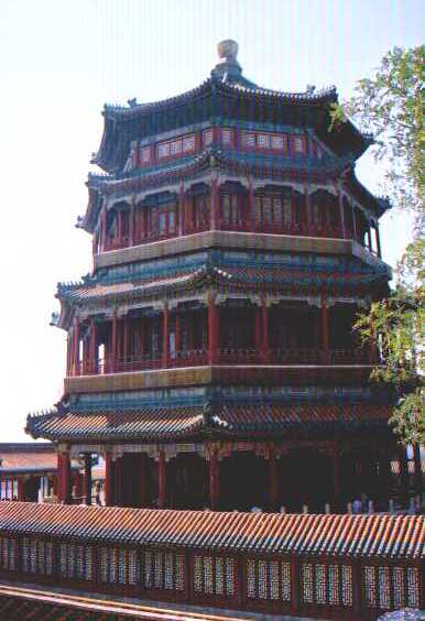 Pekin - pagoda w Paacu Letnim