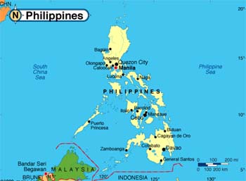 Mapa Filipiny Mapa
