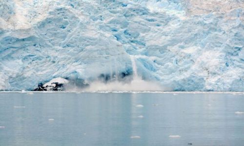 Zdjęcie ALASKA / - / Alaska / Polwysep Kenai / Kenai Fjords NP / czolo lodowca Northwestern