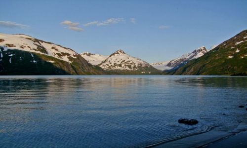 Zdjcie ALASKA / - / Alaska / Polwysep Kenai / Jezioro Portage