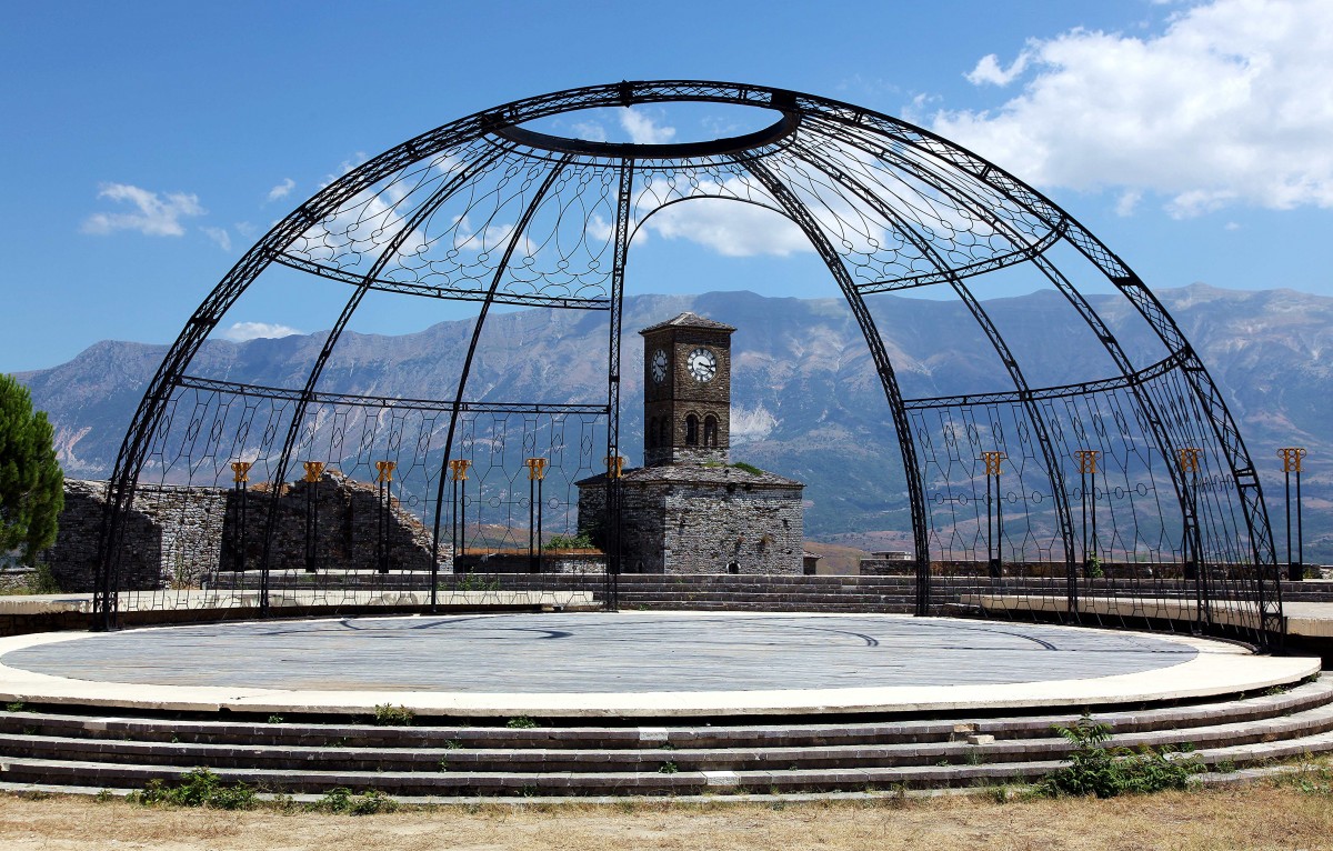 Zdjęcia: Zamek z XII w., Gjirokastra, Scena, ALBANIA Zdjęcia: Zamek z XII w., Gjirokastra, Scena, ALBANIA