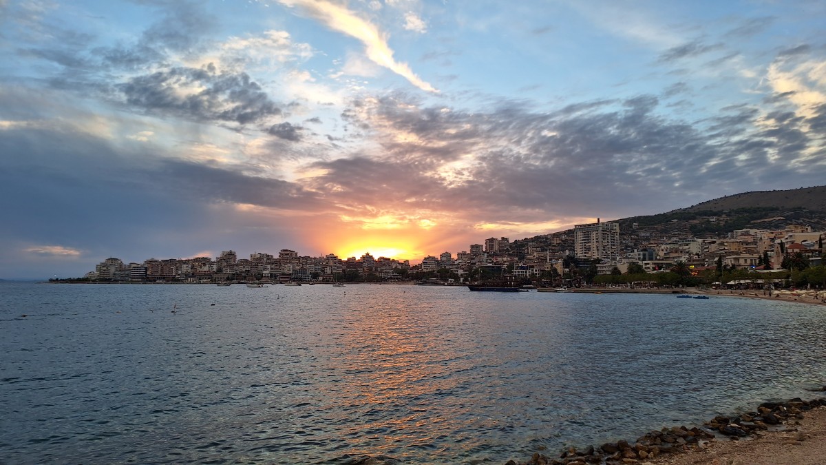 Zdjęcia: Saranda, Południowa Albania, Zachód w Sarandzie, ALBANIA Zdjęcia: Saranda, Południowa Albania, Zachód w Sarandzie, ALBANIA