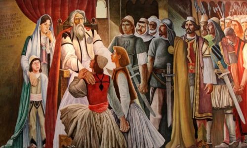 Zdjcie ALBANIA / - / Kruje / Mska przyja ???