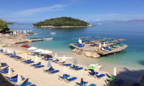 Zdj�cie ALBANIA / - / Ksamil / Pla�a z samego rana