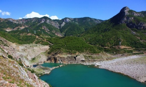 Zdjcie ALBANIA / Szkodra / Kukes / Rzeka Drina przed zapor wodn