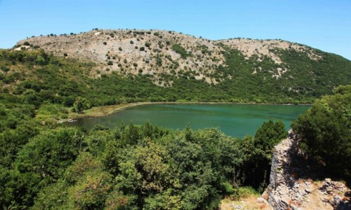 Zdjcie ALBANIA / Saranda / Butrint - twierdza z XIV w. / Laguna
