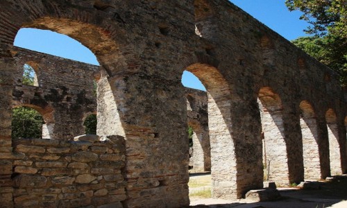 Zdjcie ALBANIA / Saranda / Butrint  / Wielka Bazylika z VI w, nawa