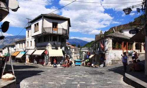 Zdjcie ALBANIA / Gjirokastra / Starwka / Rynek