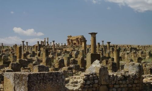 Zdjcie ALGIERIA / - / Timgad / Rzymskie ruiny
