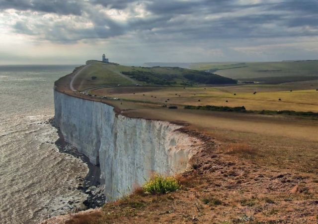 Zdjęcia: Eastbourne, East Sussex, Klif Belle Tout, ANGLIA Zdjęcia: Eastbourne, East Sussex, Klif Belle Tout, ANGLIA