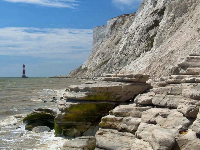 Zdjęcia: Eastbourne, East Sussex, Beachy Head widok z plaży, ANGLIA Zdjęcia: Eastbourne, East Sussex, Beachy Head widok z plaży, ANGLIA