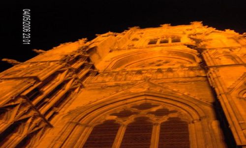 Zdjęcie ANGLIA / Yorkshire / YORK / KATEDRA W YORKU -The Minster -noc±