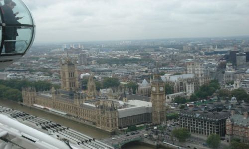 Zdjecie ANGLIA / - / LONDYN  / WIDOK Z LONDON EYE NA WESTMINSTER
