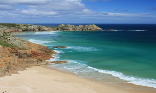 Zdjecie ANGLIA / Kornwalia / Porthcurno / Porthcurno Bay