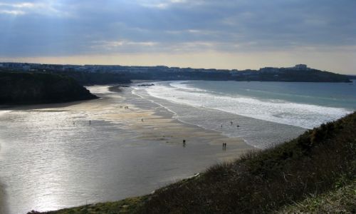 Zdjcie ANGLIA / Cornvall / Newquey / Zachodzi soneczko..