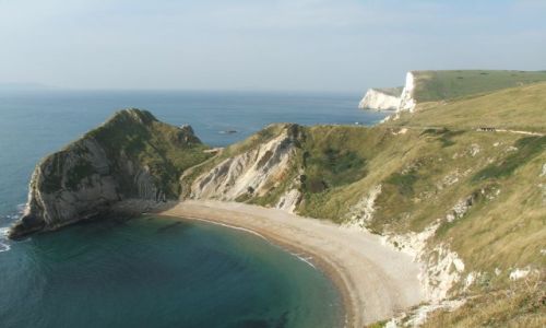 Zdjecie ANGLIA / Dorset / Durdle Door / I te białe klify. Mrrr...