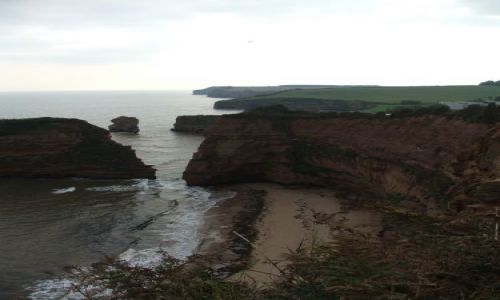 Zdjecie ANGLIA / Devon / Ladram Bay / Panorama Ladram Bay