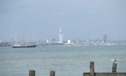 Zdjęcie ANGLIA / Isle Of White / poludniowa anglia / Portmouth w tle2