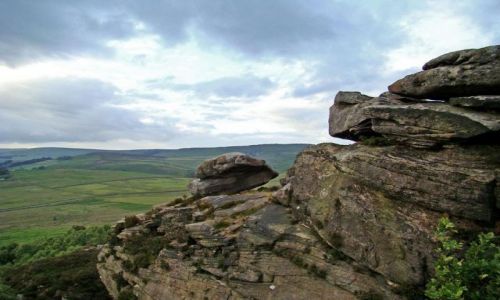 Zdjęcie ANGLIA / Derbyshire / Peak District / formy skalne