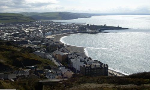 Zdjecie ANGLIA / brak / Aberystwyth / widok na miasto