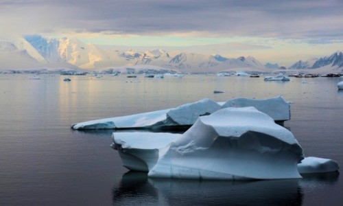 Zdjcie ANTARKTYDA / arctic peninsula / Cmentarzysko gr lodowych / Twory lodowe