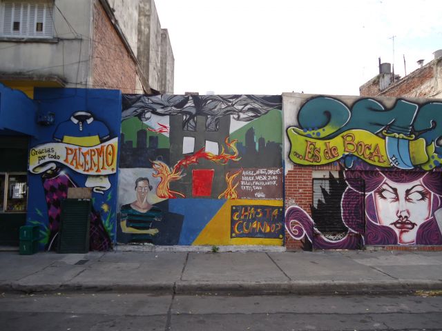 Zdjęcia: Dzielnica La Boca, Buenos Aires, Murale, ARGENTYNA Zdjęcia: Dzielnica La Boca, Buenos Aires, Murale, ARGENTYNA