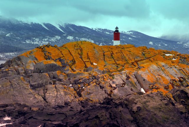 Zdjęcia: Kanal Beagle , Tierra Fuego , latarnia prze deszczem , ARGENTYNA Zdjęcia: Kanal Beagle , Tierra Fuego , latarnia prze deszczem , ARGENTYNA