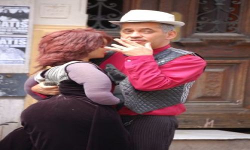 Zdjęcie ARGENTYNA / Dzielnica San Telmo / Buenos Aires / Para tancerzy:)