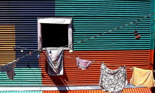 Zdjecie ARGENTYNA / Buenos Aires / La Boca / kolorowa la boca