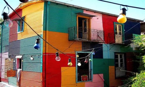 Zdjecie ARGENTYNA / Buenos Aires / La Boca / kolorowa la boca