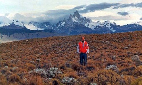 Zdjcie ARGENTYNA / Patagonia / gdzies po drodze / na tle masywu  Fitz Roya