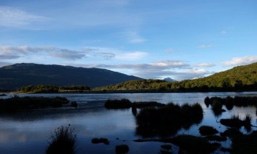 Zdjecie ARGENTYNA / Tierra del Fuego / Camping Lago Roca / Wyjrzaem z namiotu, a tam...