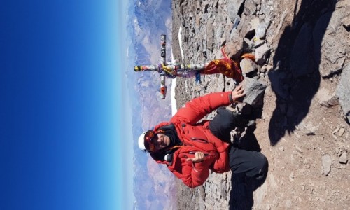 Zdj�cie ARGENTYNA / Andy,  / Aconcagua 6962m / Na szczycie