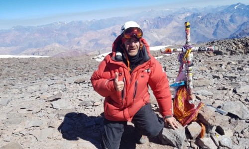 Zdj�cie ARGENTYNA / Andy / Aconcagua 6962m / Na szczycie