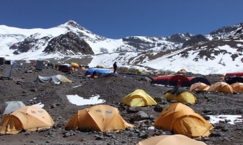 Zdjęcie ARGENTYNA / Andy / Plaza De Mulas / Basecamp Plaza De Mulas 4300m