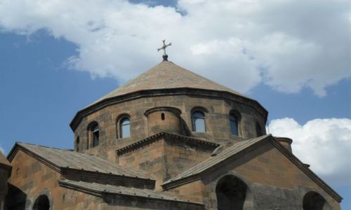 Zdjęcie ARMENIA / Zakaukazie / Echmiadzyn / Kopuła katedry w Echmiadzynie