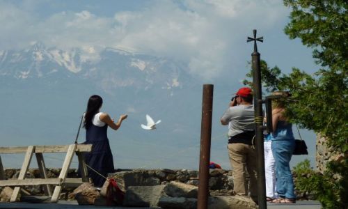 Zdjecie ARMENIA / - / Khor Virap / Khor Virap z Araratem w tle