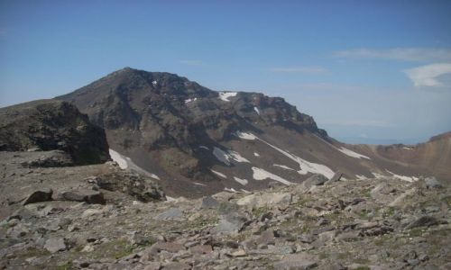 Zdjecie ARMENIA / brak / Wulkan Aragats (4090 m) najwyzsza gora Armenii / Widok na zachodni wierzchoek (4080 m )