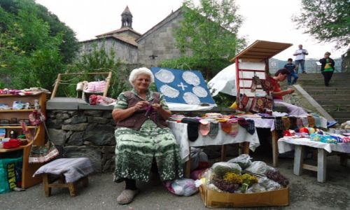 Zdjcie ARMENIA / Lori / Haghbat, okolice Alawerdi / Ormianie (2) ....