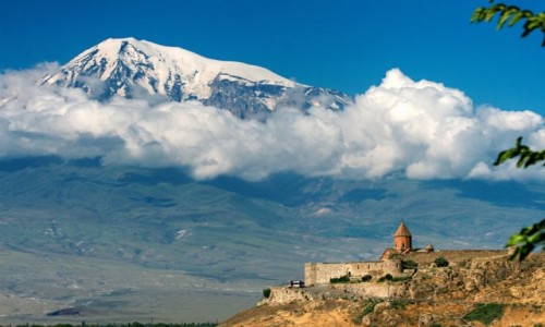 Zdjecie ARMENIA / ARARAT / ARARAT / Mount Ararat i Horvirap Temple