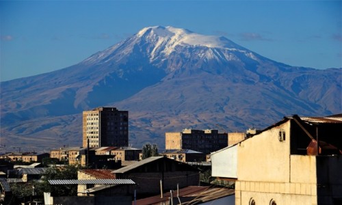 Zdjęcie ARMENIA / Erywań / Ararat / przy wieczornej kawce