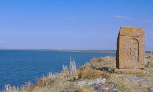 Zdjecie ARMENIA / Armenia / Sewan / Chaczkar nad jez.Sewan