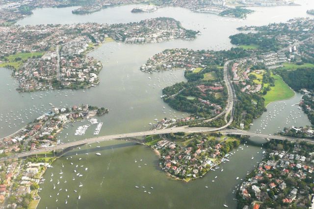 Zdjęcia: Przedmieście, Sydney, Jachty na redach, AUSTRALIA Zdjęcia: Przedmieście, Sydney, Jachty na redach, AUSTRALIA