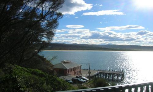 Zdjęcie AUSTRALIA / NSW / Tathra beach / Widok na ocean o zmierzchu