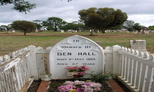 Zdjęcie AUSTRALIA / NSW / Forbes, miasteczko / Grob slawnego bushrangera, Ben Hall